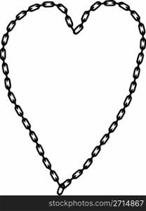 Chains in hart shape (chains of love)