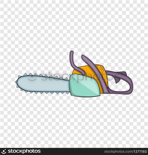 Chainsaw icon. Cartoon illustration of chainsaw vector icon for web design. Chainsaw icon, cartoon style