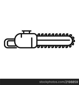 Chainsaw icon outline vector. Saw tool. Power electric. Chainsaw icon outline vector. Saw tool