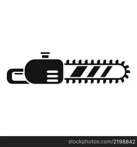 Chainsaw icon simple vector. Saw tool. Power electric. Chainsaw icon simple vector. Saw tool