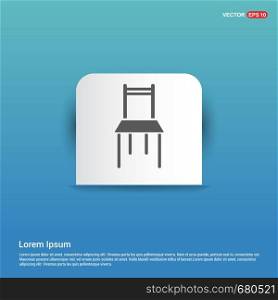 Chair Icon - Blue Sticker button