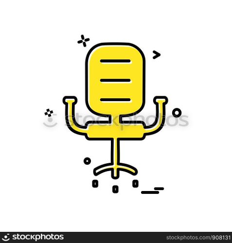 Chair icon design vector
