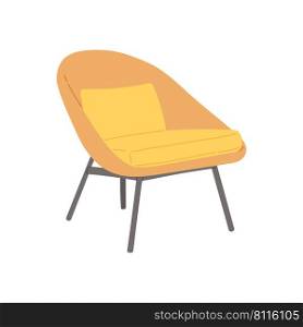 Chair in scandinavian style flat design vector illustration