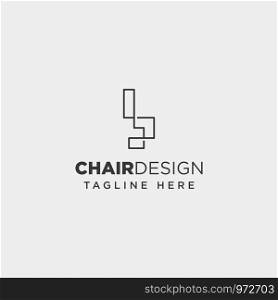 chair logo design vector icon illustration icon element isolated. chair logo design vector icon illustration icon isolated