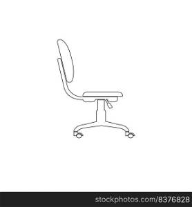 chair logo stock illustration design