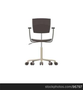 Chair office icon vector black isolated illustration business furniture