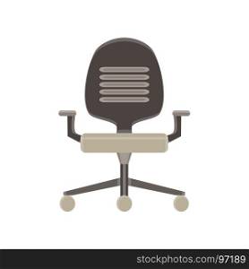 Chair office icon vector illustration furniture business isolated black seat modern design