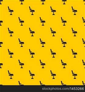 Chair pattern seamless vector repeat geometric yellow for any design. Chair pattern vector