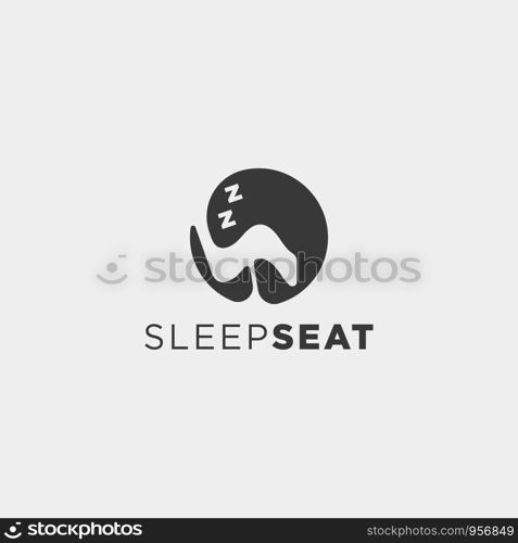 chair relax logo design vector icon isolated. chair relax logo design vector icon element isolated