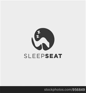 chair relax logo design vector icon isolated. chair relax logo design vector icon element isolated