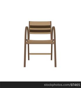 Chair wooden vector isolated furniture illustration vintage design elegance classic brown