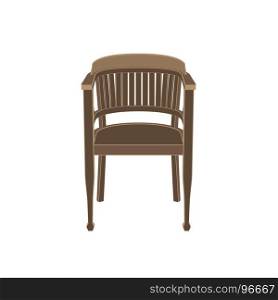 Chair wooden vector isolated furniture illustration white vintage background classic interior