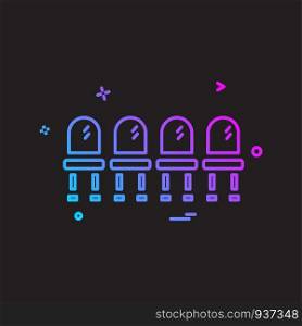Chairs icon design vector