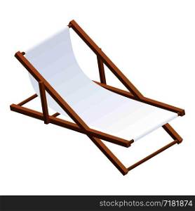 Chaise lounge icon. Isometric of chaise lounge vector icon for web design isolated on white background. Chaise lounge icon, isometric style