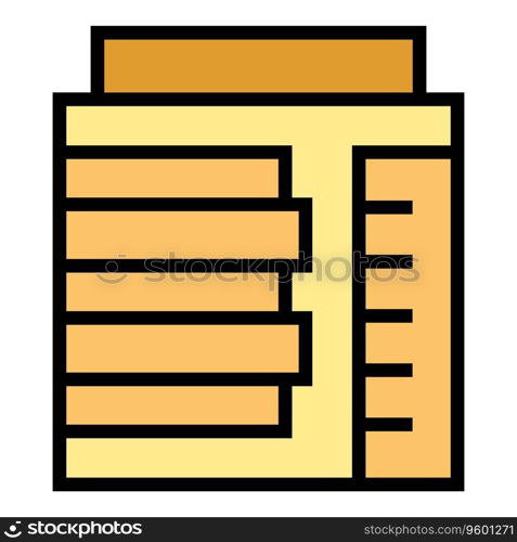 Chalet villa icon outline vector. Home building. Modern home color flat. Chalet villa icon vector flat