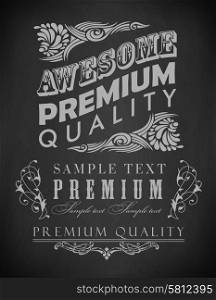 Chalk typography, calligraphic design elements ?an be used for invitation, congratulation or website