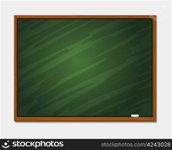 Chalkboard blackboard with frame isolated.
