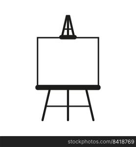 Chalkboard easel icon. Business concept. Line art. Vector illustration. Stock image. EPS 10.. Chalkboard easel icon. Business concept. Line art. Vector illustration. Stock image. 