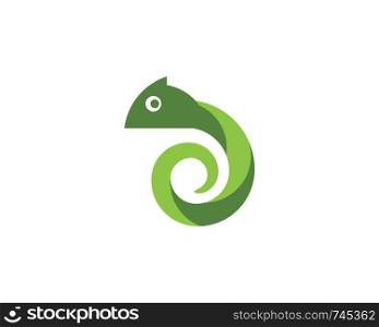 chameleon icon silhouette vector illustration icon