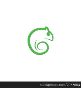 Chameleon logo icon design template illustration vector
