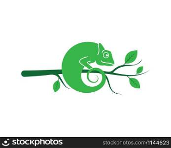 chameleon vector icon logo illustration design template