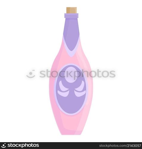 Champagne bottle icon cartoon vector. Wine glass. Drink party. Champagne bottle icon cartoon vector. Wine glass