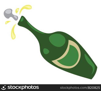 Champagne celebration vector or color illustration