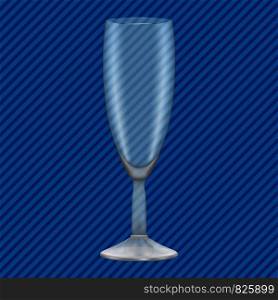 Champagne glass concept background. Realistic illustration of champagne glass vector concept background for web design. Champagne glass concept background, realistic style