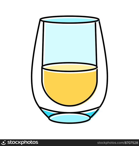 champagne wine glass color icon vector. champagne wine glass sign. isolated symbol illustration. champagne wine glass color icon vector illustration
