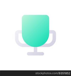 Champion cup pixel perfect flat gradient two-color ui icon. Winner award. Victory in tournament Simple filled pictogram. GUI, UX design for mobile application. Vector isolated RGB illustration. Champion cup pixel perfect flat gradient two-color ui icon