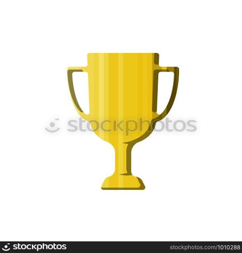 championship cup in flat style with a shadow. championship cup in flat style with shadow