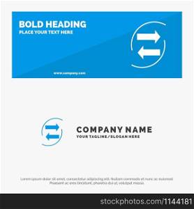 Chang, Chart, Data, Exchange, Money, Paper SOlid Icon Website Banner and Business Logo Template