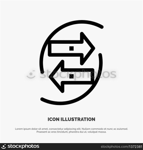 Chang, Chart, Data, Exchange, Money, Paper Vector Line Icon