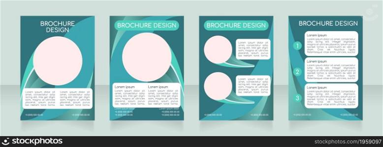 Changing career strategies blank brochure layout design. Vertical poster template set with empty copy space for text. Premade corporate reports collection. Editable flyer paper pages. Changing career strategies blank brochure layout design
