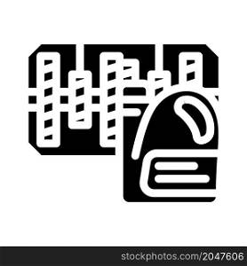 changing oil in gearbox glyph icon vector. changing oil in gearbox sign. isolated contour symbol black illustration. changing oil in gearbox glyph icon vector illustration