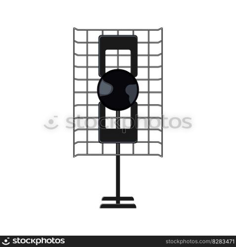 channel tv antenna cartoon. broadcast news, television retro channel tv antenna sign. isolated symbol vector illustration. channel tv antenna cartoon vector illustration