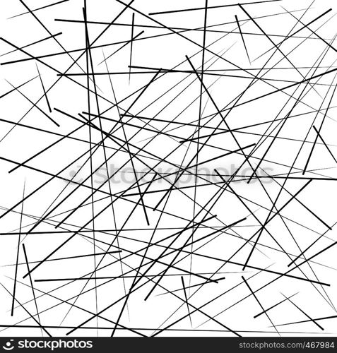 Chaotic Lines, Random Chaotic Lines, Scattered Lines, Random Chaotic Lines Asymmetrical Texture Vector Art Illustration