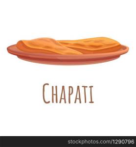 Chapati icon. Cartoon of chapati vector icon for web design isolated on white background. Chapati icon, cartoon style