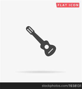 Charango flat vector icon. Glyph style sign. Simple hand drawn illustrations symbol for concept infographics, designs projects, UI and UX, website or mobile application.. Charango flat vector icon