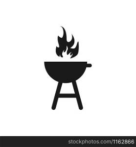 charcoal grill barbeque icon design template vector illustration