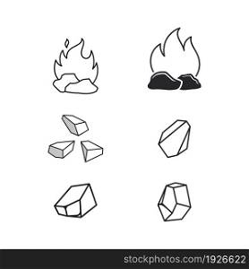 charcoal Vector icon design illustration Template