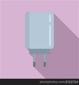 Charger energy icon flat vector. Phone charge. Cell mobile. Charger energy icon flat vector. Phone charge