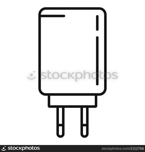 Charger energy icon outline vector. Phone charge. Cell mobile. Charger energy icon outline vector. Phone charge