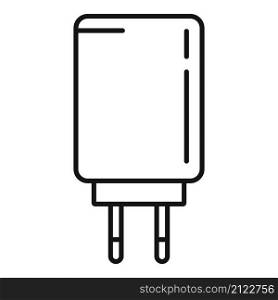 Charger energy icon outline vector. Phone charge. Cell mobile. Charger energy icon outline vector. Phone charge