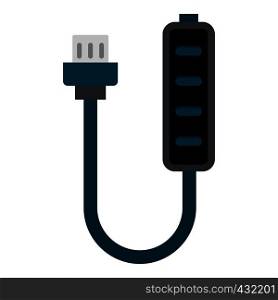 Charger icon flat isolated on white background vector illustration. Charger icon isolated