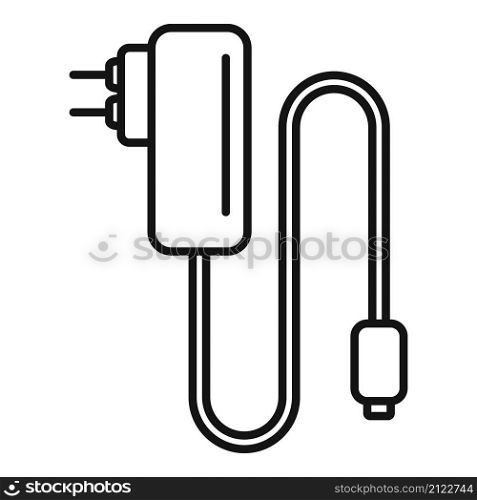 Charger icon outline vector. Charge phone. Battery cell. Charger icon outline vector. Charge phone