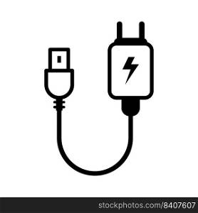 Charger vector icon design template.