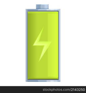 Charging battery icon cartoon vector. Energy level. Full electric. Charging battery icon cartoon vector. Energy level