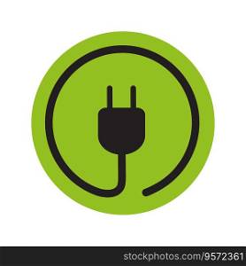 charging button Flat style icon Vector Design illustration