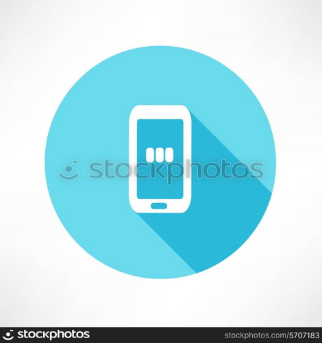 Charging - Smart Phone Flat modern style vector illustration